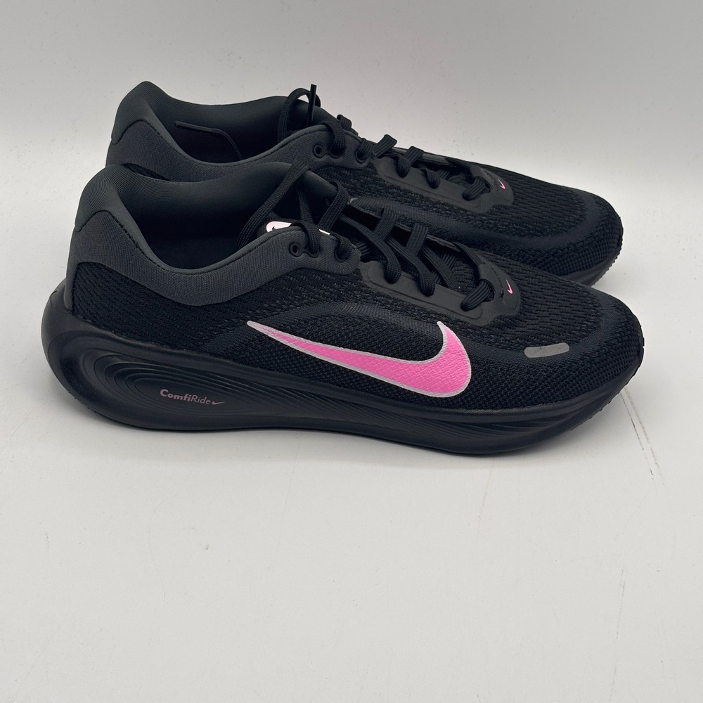 Nike Stellar Ride Shoes Kids Size 6Y Black Pink Running HQ3266-005